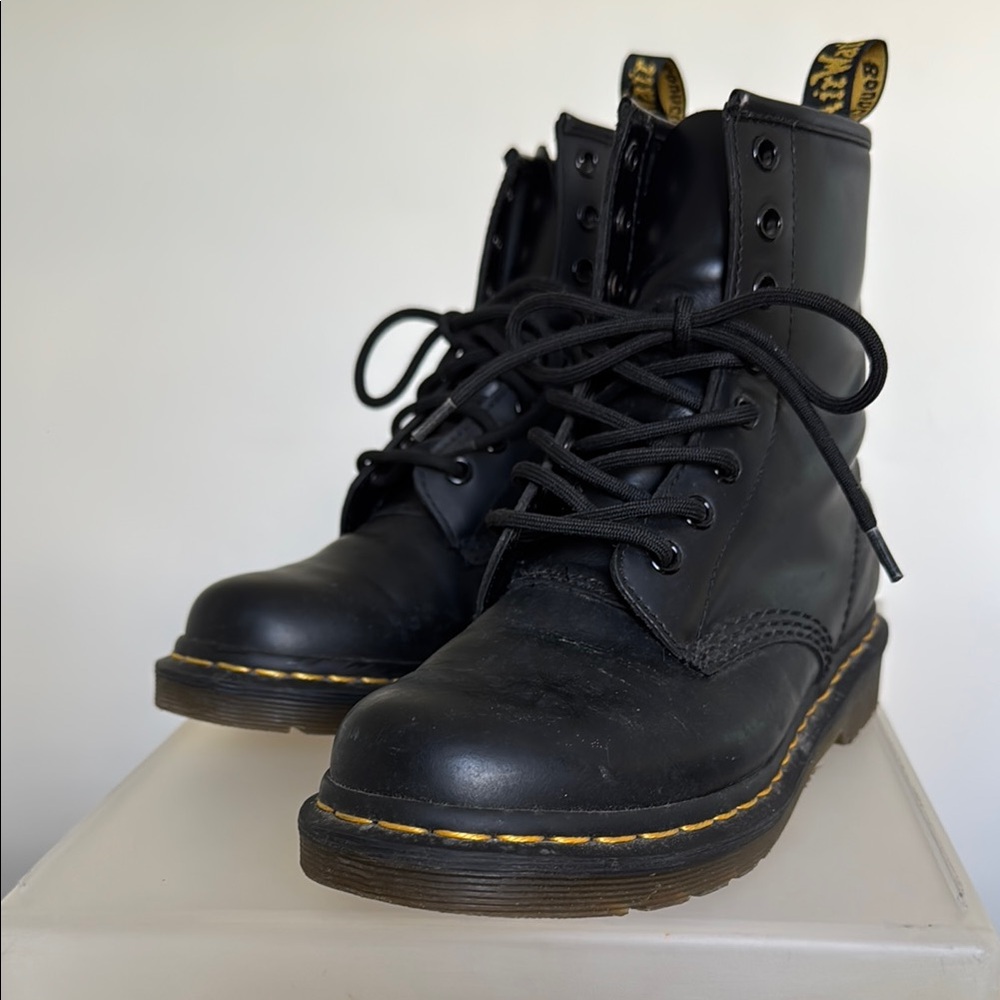 Dr. Martens Black Leather Boots size 6